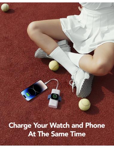 VEGER MagFan VG-W1162S 10000mAh powerbank PD20W Magnetic Wireless charging for iWatch