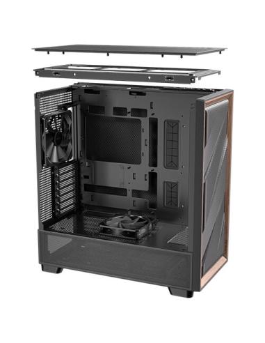 Antec FLUX SE Midi Tower Negro, Madera