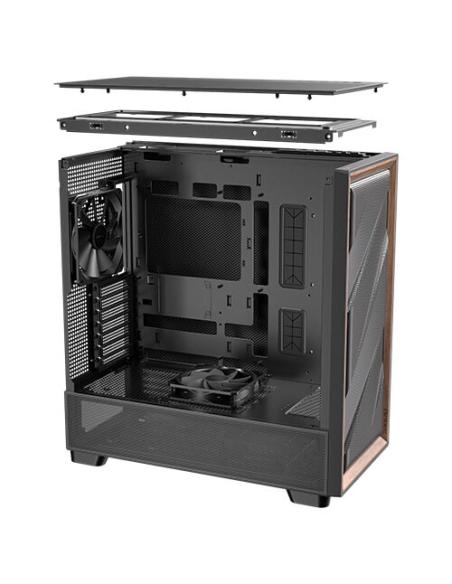 Antec FLUX SE Midi Tower Negro, Madera