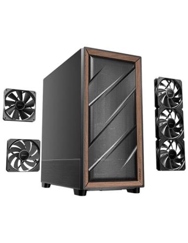 Antec FLUX SE Midi Tower Negro, Madera