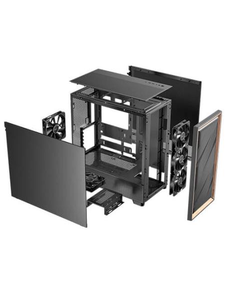 Antec FLUX SE Midi Tower Negro, Madera