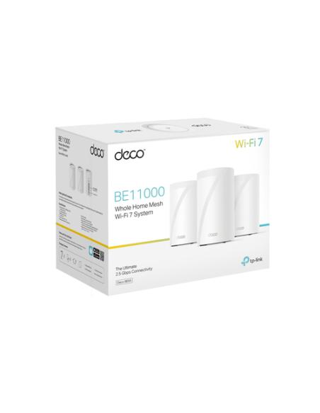 TP-Link Deco BE65 Tribanda (2.4 GHz / 5 GHz / 6 GHz) Wi-Fi 7 (802.11be) Blanco 4 Interno