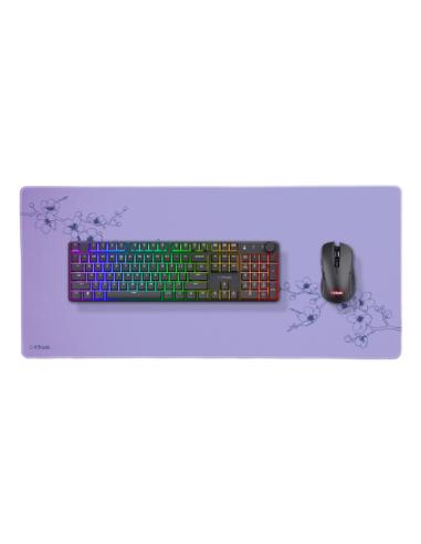 Trust GXT 759 XXL Alfombrilla de ratón para juegos Azul, Púrpura