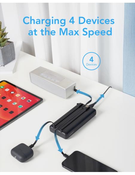 VEGER C20 VG-W2047 PowerBank 20000mAh with cables bulit-in