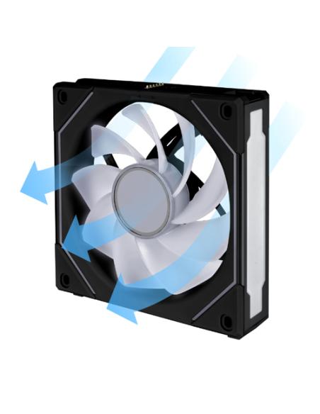 Lian Li UF-RSLIN120-1B sistema de refrigeración para ordenador Carcasa del ordenador Ventilador 12 cm Negro 1 pieza(s)