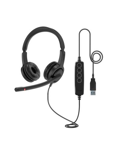 Axtel VOICE UC28 stereo USB-A Auriculares Alámbrico Diadema Oficina/Centro de llamadas USB tipo A Negro