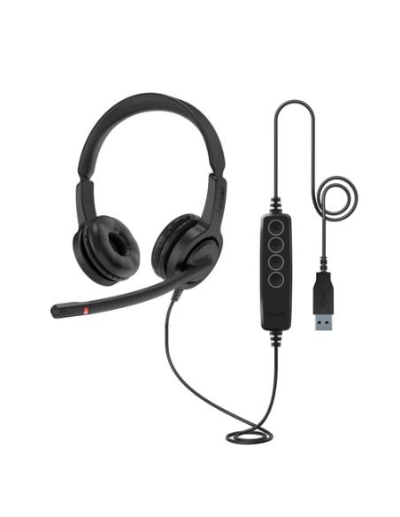 Axtel VOICE UC28 stereo USB-A Auriculares Alámbrico Diadema Oficina/Centro de llamadas USB tipo A Negro