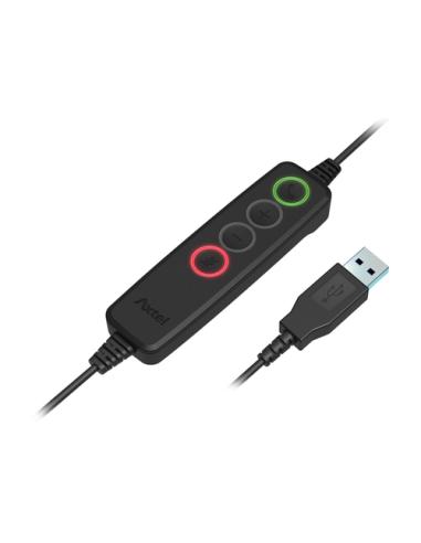 Axtel VOICE UC28 stereo USB-A Auriculares Alámbrico Diadema Oficina/Centro de llamadas USB tipo A Negro