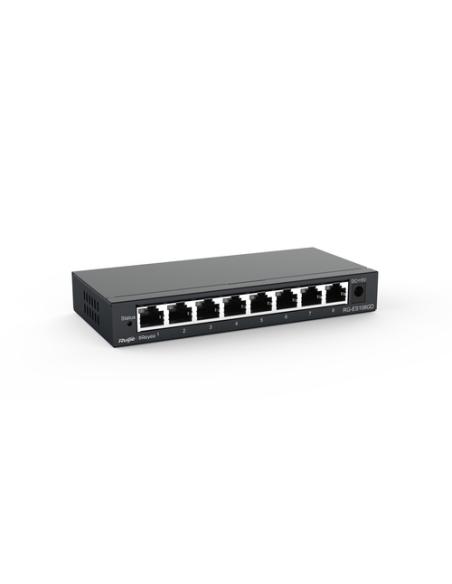 Ruijie Networks RG-ES108GD switch No administrado Gigabit Ethernet (10/100/1000) Negro