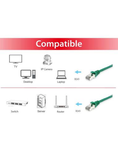 Equip 606406 cable de red Verde 5 m Cat6a S/FTP (S-STP)