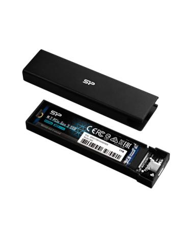 Silicon Power PD60 Caja externa para unidad de estado sólido (SSD) Negro M.2