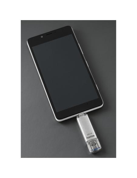Hama C-Laeta unidad flash USB 64 GB USB Type-A / USB Type-C 3.2 Gen 1 (3.1 Gen 1) Plata