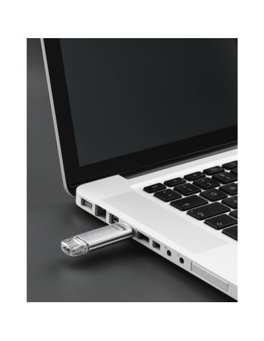 Hama C-Laeta unidad flash USB 64 GB USB Type-A / USB Type-C 3.2 Gen 1 (3.1 Gen 1) Plata