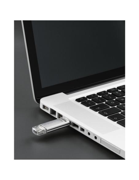 Hama C-Laeta unidad flash USB 64 GB USB Type-A / USB Type-C 3.2 Gen 1 (3.1 Gen 1) Plata
