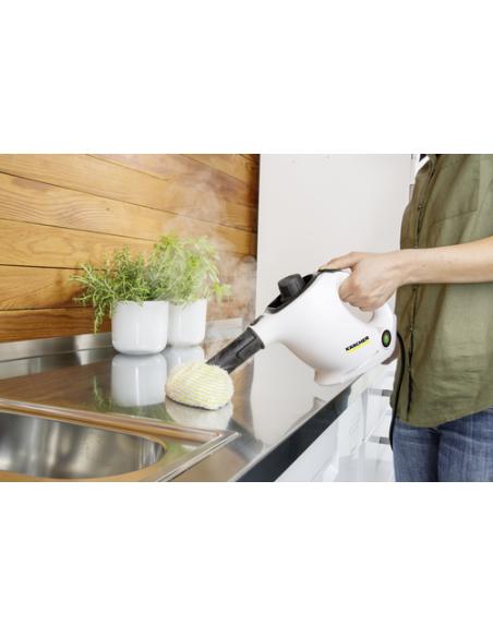 Kärcher SC 1 Limpiador a vapor de cilindro 1200 W Negro, Blanco
