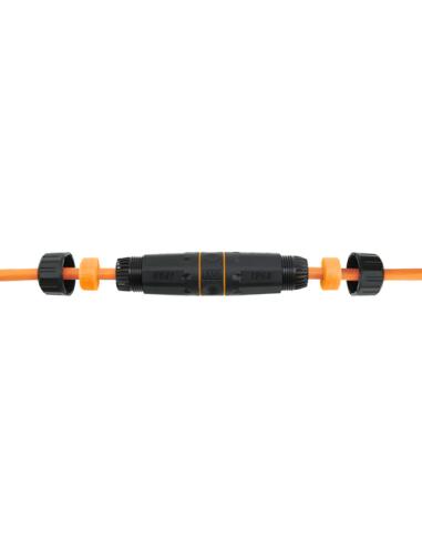Equip 221162 cambiador de género para cable RJ-45 Negro, Naranja