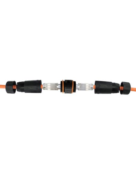 Equip 221162 cambiador de género para cable RJ-45 Negro, Naranja