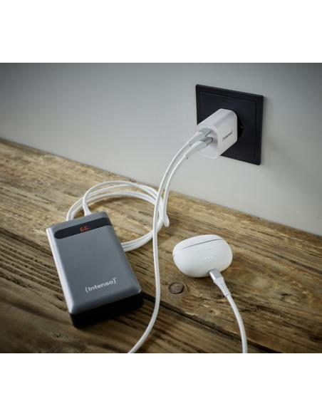 Intenso POWER ADAPTER USB-A/USB-C/7803012 Universal Blanco Corriente alterna Carga rápida Interior