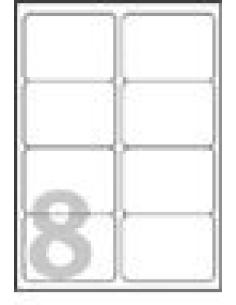 Avery J8565-25 Clear Address Label - Inkjet - J8565, Transparente, 99.1 x 67.7 mm, 25 hojas 2