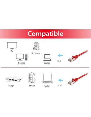 Equip 606509 cable de red Rojo 15 m Cat6a S/FTP (S-STP)