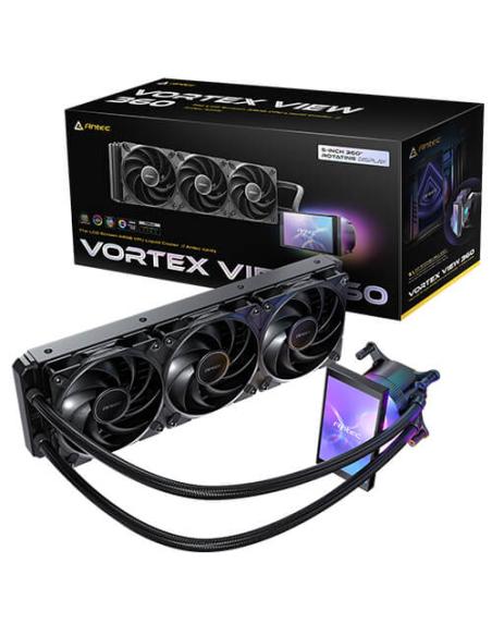 Antec VORTEX VIEW 360 Procesador Sistema de refrigeración líquida todo en uno 12 cm Negro 1 pieza(s)