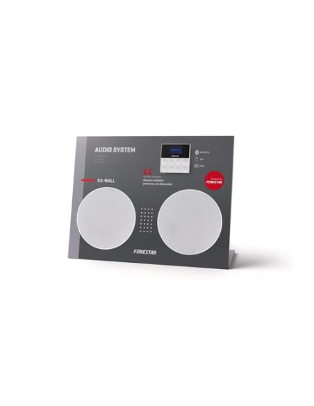 Fonestar KS-WALL sistema de audio para el hogar Minicadena de música para uso doméstico 30 W Negro, Gris, Blanco