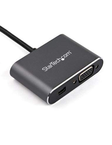 StarTech.com Adaptador USB-C a Mini DisplayPort y VGA - Conversor de Vídeo USB Tipo C - 4K 60Hz - HDR