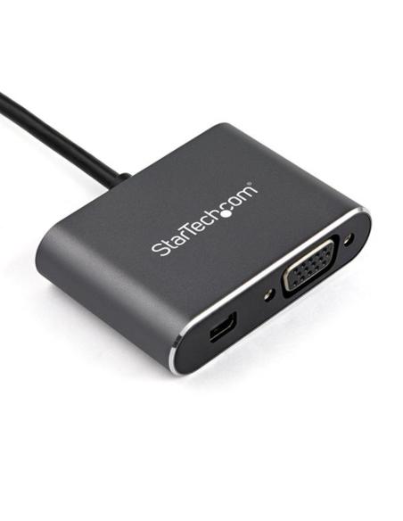StarTech.com Adaptador USB-C a Mini DisplayPort y VGA - Conversor de Vídeo USB Tipo C - 4K 60Hz - HDR