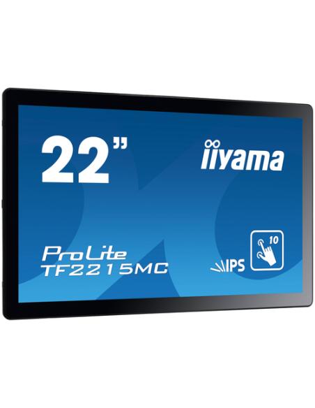iiyama ProLite TF2215MC-B2 pantalla para PC 54,6 cm (21.5") 1920 x 1080 Pixeles Full HD LED Pantalla táctil Multi-usuario Negro