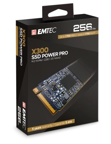 Emtec X300 256 GB M.2 PCI Express 3.0 NVMe 3D NAND