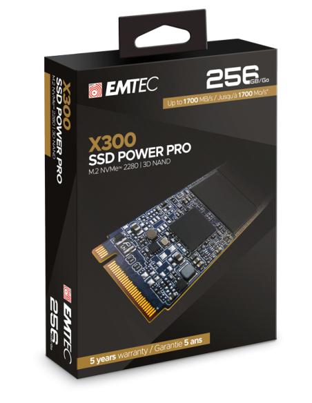 Emtec X300 256 GB M.2 PCI Express 3.0 NVMe 3D NAND