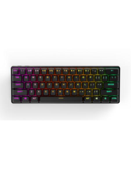 Steelseries Apex Pro Mini Wireless teclado Juego USB + RF Wireless + Bluetooth QWERTY Inglés de EE. UU. Negro
