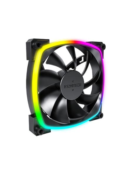Montech AX120 PWM Carcasa del ordenador, Procesador Módulo de ventilador 12 cm Negro 1 pieza(s)