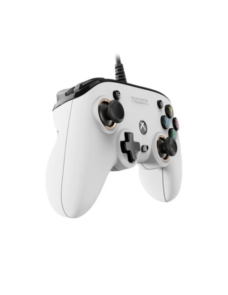 NACON Pro Compact Controller Blanco USB Gamepad Xbox One, Xbox Series S, Xbox Series X
