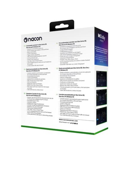 NACON Pro Compact Controller Blanco USB Gamepad Xbox One, Xbox Series S, Xbox Series X