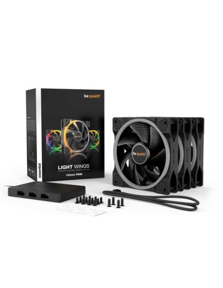 be quiet! Light Wings | 120mm PWM Triple Pack Carcasa del ordenador Ventilador 12 cm Negro 3 pieza(s)