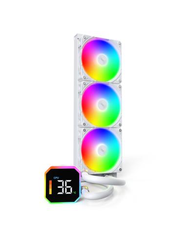 Montech HyperFlow Digital 360 Procesador Sistema de refrigeración líquida todo en uno 12 cm Blanco 1 pieza(s)