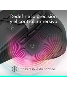 Logitech MX Master 4 for Mac, ratón Bluetooth ergonómico con respuesta háptica avanzada, desplazamiento ultrarrápido, carga USB-