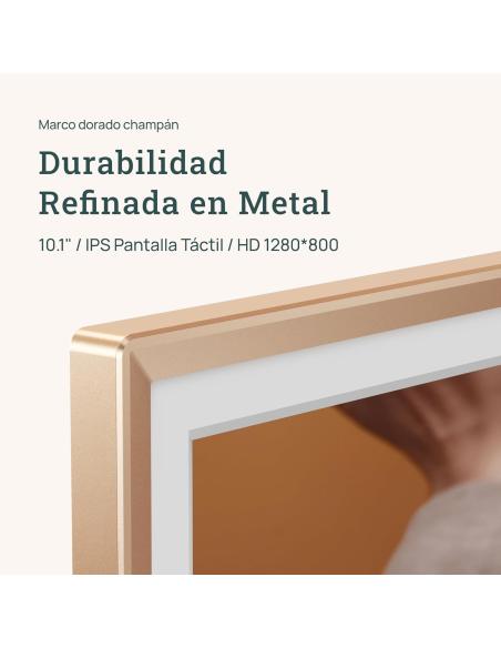 Arzopa D10 Champagne Gold | Marco digital para fotos de 10.1"