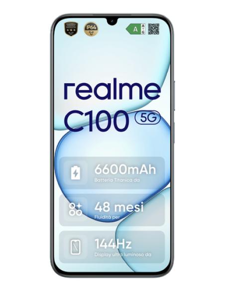 realme C100 5G 17,3 cm (6.8") SIM doble Android 16.0 USB Tipo C 4 GB 256 GB 6600 mAh Verde