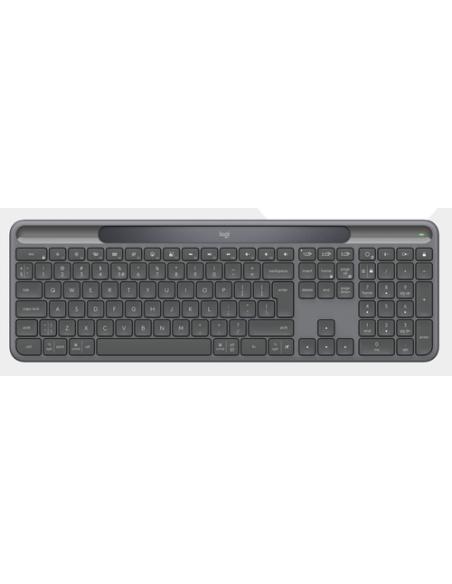 Logitech Signature Slim Solar+ K980 for Business teclado Universal RF Wireless + Bluetooth QWERTY Español Grafito