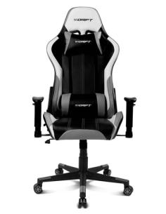 DRIFT DR175 Silla para videojuegos universal Asiento acolchado Negro, Gris, Blanco