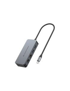 Conceptronic ABBY24G base para portátil y replicador de puertos Alámbrico USB 3.2 Gen 1 (3.1 Gen 1) Type-C Gris