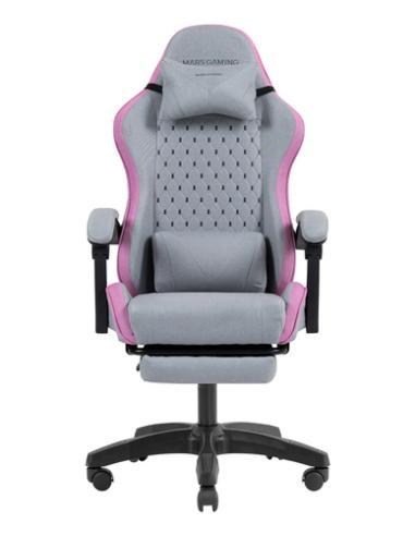 Mars Gaming MGCXFSPK silla para videojuegos Silla para videojuegos de PC Asiento acolchado Gris, Rosa