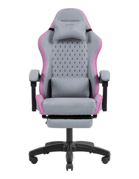 Mars Gaming MGCXFSPK silla para videojuegos Silla para videojuegos de PC Asiento acolchado Gris, Rosa