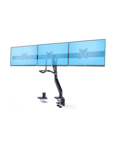 StarTech.com Soporte VESA de Sobremesa para Tres Monitores de 27 Pulgadas - 75x75/100x100 - Brazo de Soporte para 3 Monitores - 