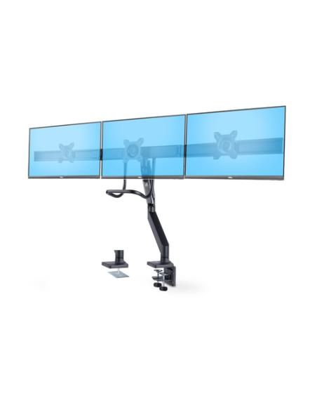 StarTech.com Soporte VESA de Sobremesa para Tres Monitores de 27 Pulgadas - 75x75/100x100 - Brazo de Soporte para 3 Monitores - 