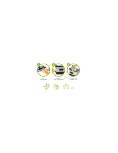 HORNO DE AGUA LAICA SOUS VIDE TEMPERATURA PROGRAMABLE CAPACIDAD 8L PROGRAMABLE 10 MIN 72 HORAS NEGRO SVC200