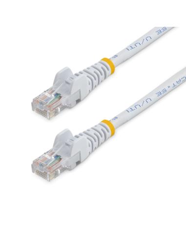 StarTech.com Cable de 3m Blanco de Red Fast Ethernet Cat5e RJ45 sin Enganche - Cable Patch Snagless