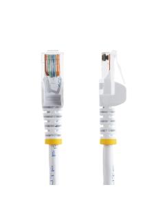 StarTech.com Cable de 3m Blanco de Red Fast Ethernet Cat5e RJ45 sin Enganche - Cable Patch Snagless 2